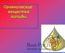 Скачать презентацию: Липиды