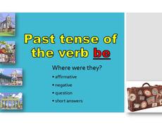 Презентация: Past tense of the verb be