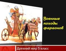 Презентация: Военные походы фараонов