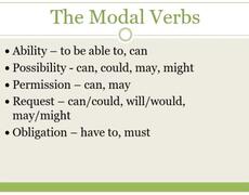 Презентация: The Modal Verbs
