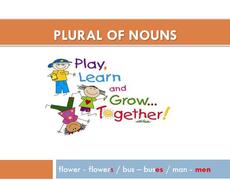 Презентация: PLURAL OF NOUNS