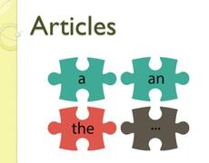 Презентация: Articles