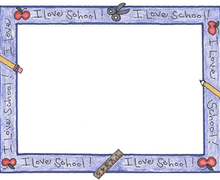 Фон: I love school